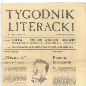 Zdjęcie numeru pierwszego Tygodnika Literackiego